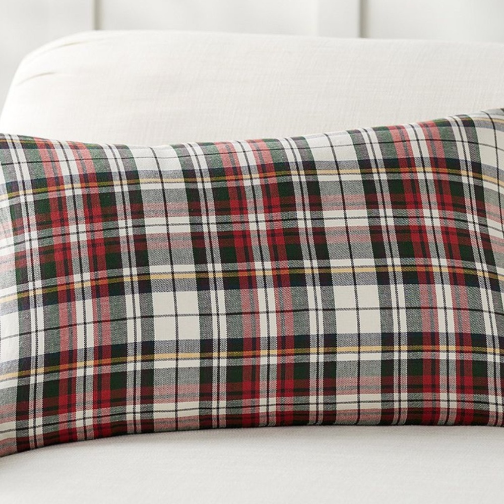 NWT Pottery Barn Denver Plaid Lumbar Pillow Cover Ralph Lauren Christmas Winter